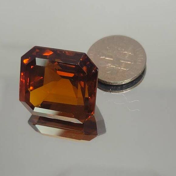 42 Carat Gorgeous Flawless Jumbo Madeira Citrine!! - Picture 9 of 10